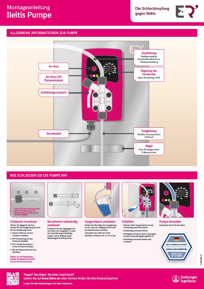 Montage- & Impfanleitung Ileitis Pumpe