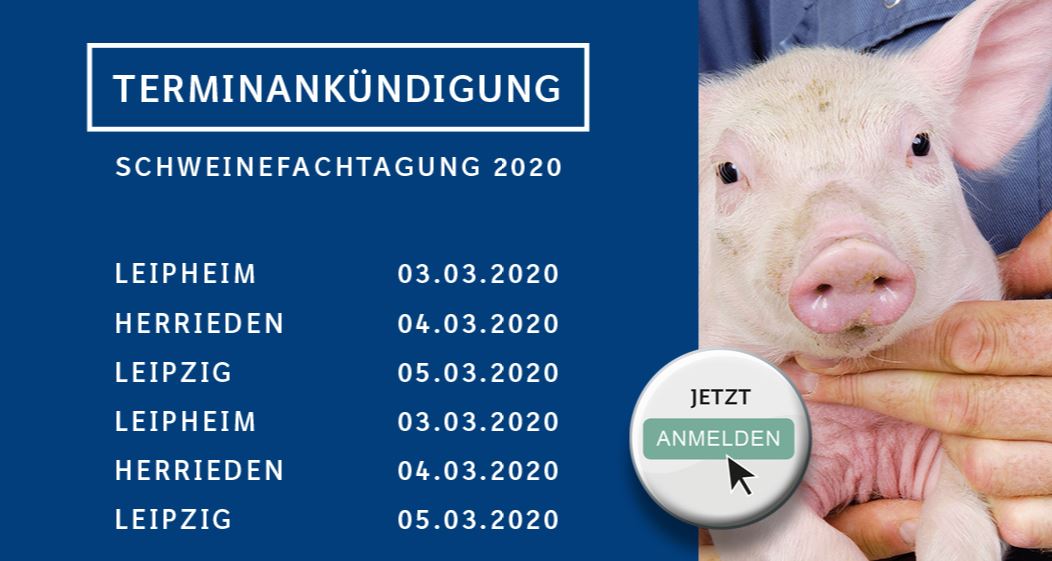 Terminankündigung Schweinefachtagungen 2020