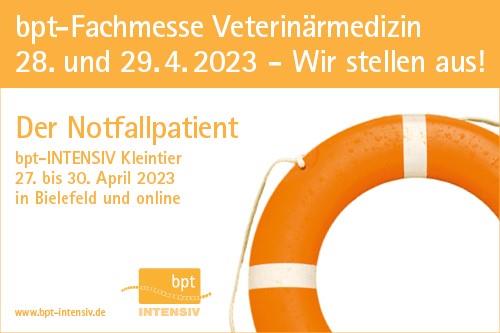 bpt-INTENSIV Kleintier 2023 in der Stadthalle Bielefeld vom 28. - 29. April 2023 - Wir sind dabei!